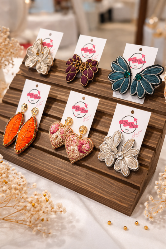 “Little Works of Art: Why Embroidered Earrings Are More Fashionable Than Ever”
