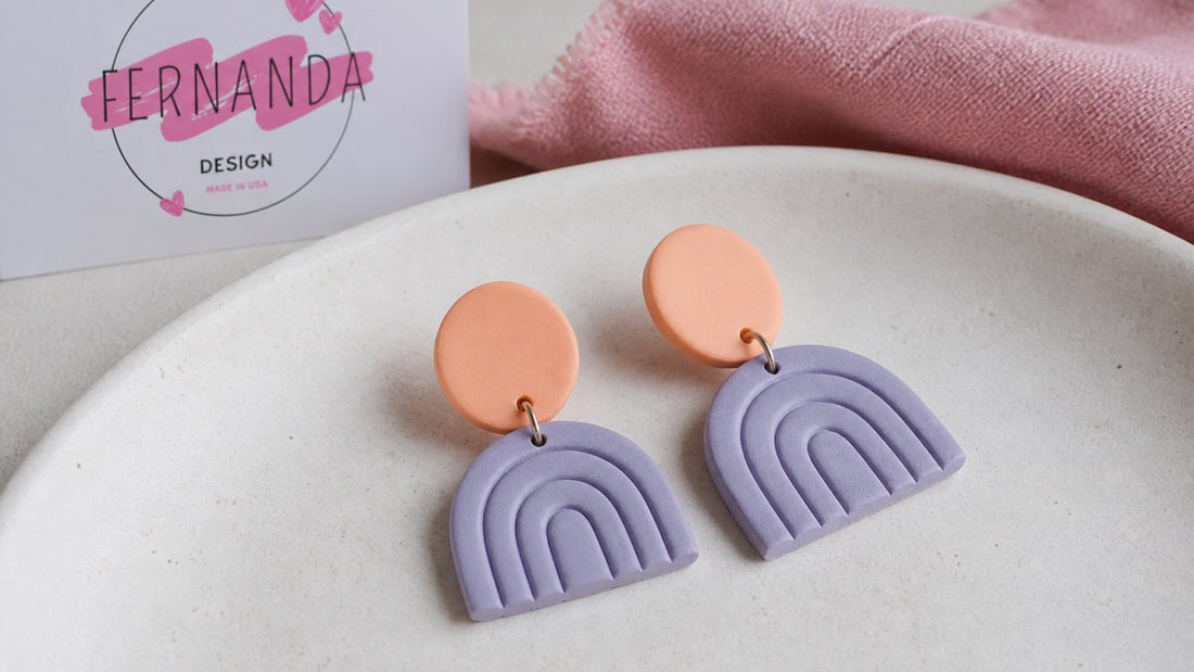 Lightweight Polymer Clay Earrings for Sensitive Ears