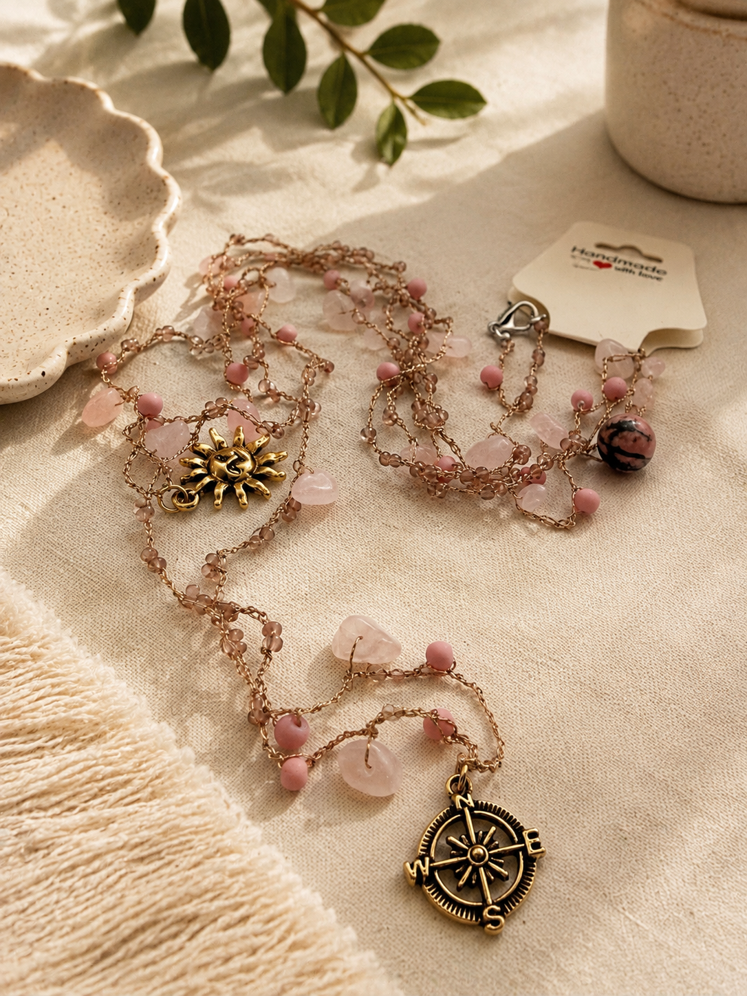 Blush Celestial Infinity Necklace