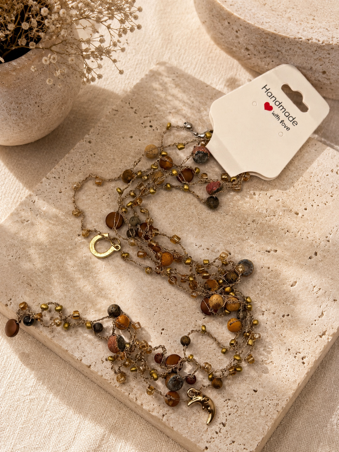 Golden Earth Infinity Necklace