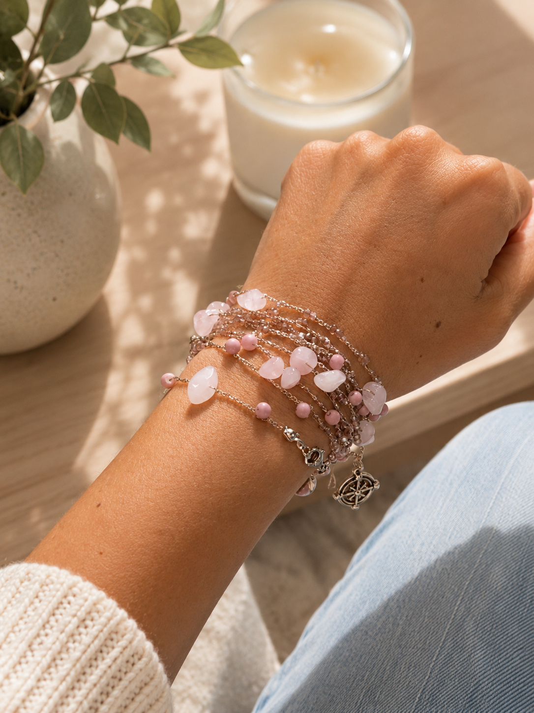 Blush Celestial Infinity Necklace