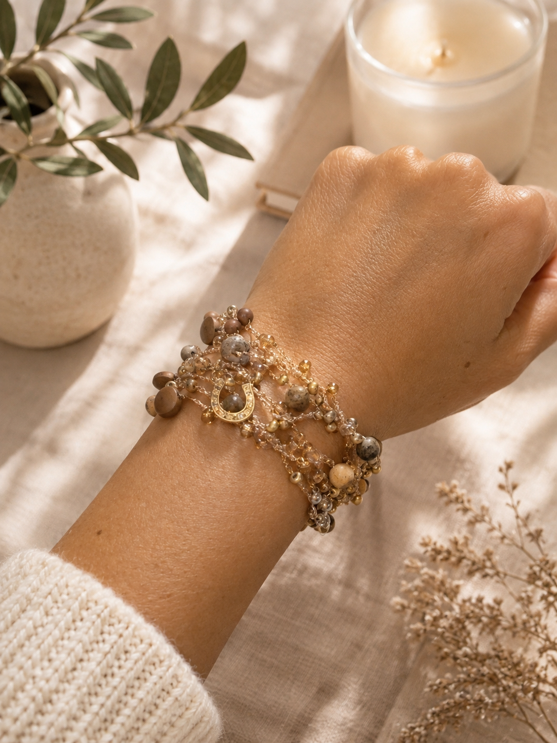 Golden Earth Infinity Necklace