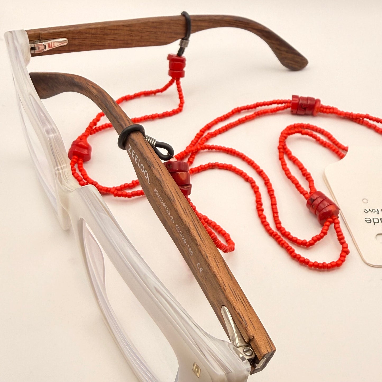 Ruby Charm Beaded Glasses Chain