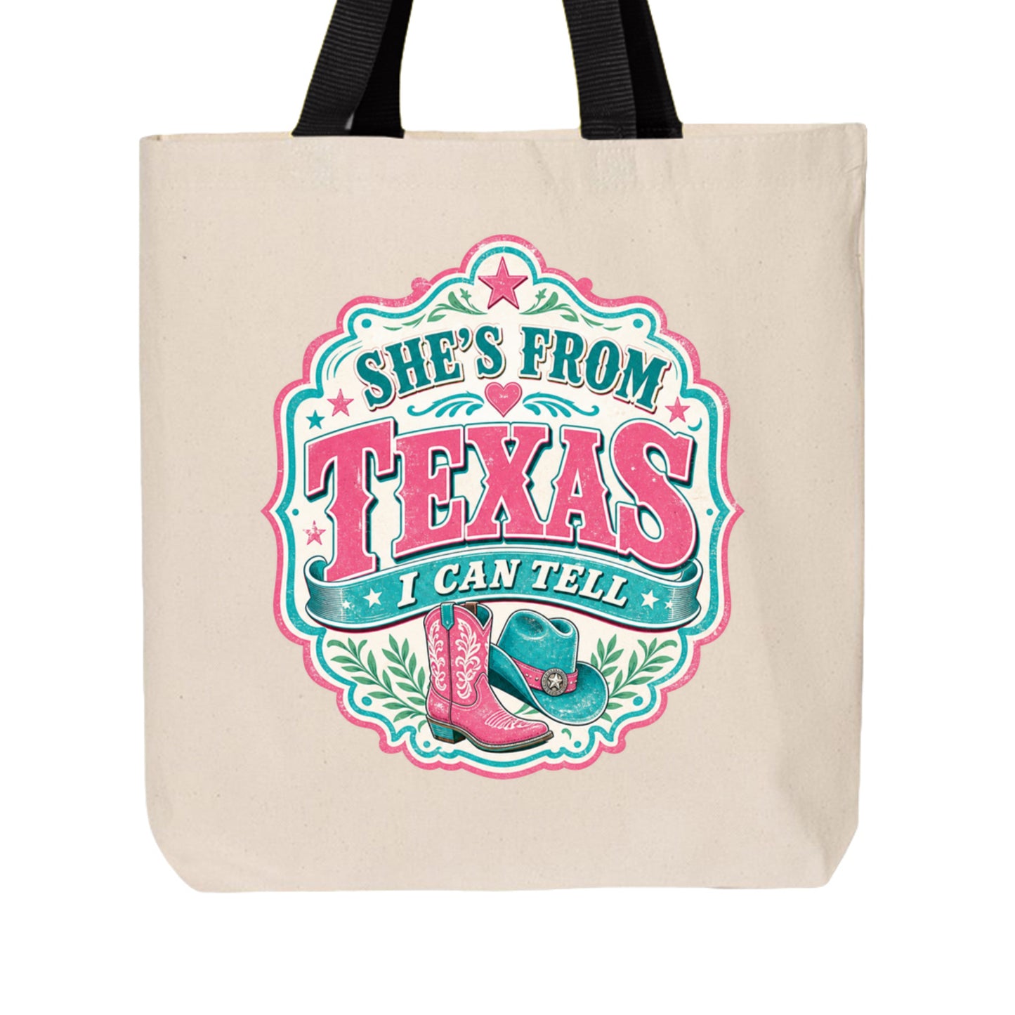 She’s From Texas – Western Tote Bag ⭐